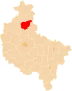 Localização do Condado de Chodzież na Grande Polónia.