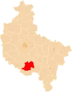 Localização do Condado de Gostyń na Grande Polónia.