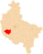 Localização do Condado de Grodzisk Wielkopolski na Grande Polônia.