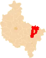 Localização do Condado de Konin na Grande Polónia.