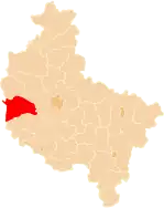 Localização do Condado de Nowy Tomyśl na Grande Polónia.