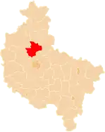 Localização do Condado de Oborniki na Grande Polónia.