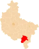 Localização do Condado de Ostrów Wielkopolski na Grande Polônia.
