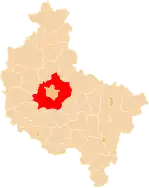 Localização do Condado de Posnânia na Grande Polónia.