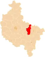 Localização do Condado de Słupca na Grande Polónia.