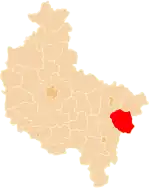 Localização do Condado de Turek na Grande Polónia.