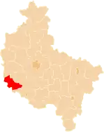 Localização do Condado de Wolsztyn na Grande Polónia.