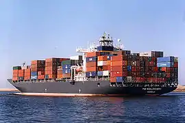 P&O Nedlloyd Unity no canal de Suez