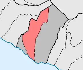 Localização no município de Ponta do Sol