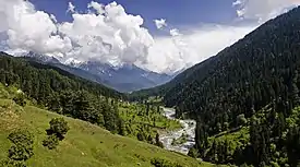 Vale de Pahalgam e o rio Lidder
