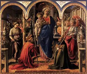 Pala Barbadori, de Filippo Lippi, 1437-1438.