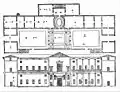 Planta e frontaria do Palazzo Dalla Torre em I Quattro Libri dell'Architettura