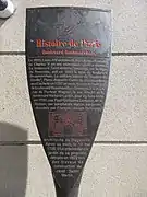 Painel da História de Paris"Boulevard Beaumarchais"