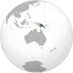 Localização  Estado Independente da Papua-Nova Guiné