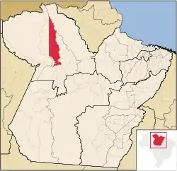 Localização de Alenquer no Pará