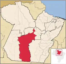 Localização de Altamira no Pará