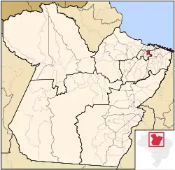 Localização de Castanhal no Pará