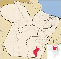 Localização de Cumaru do Norte no Pará