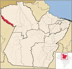 Localização de Faro no Pará