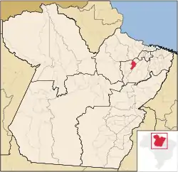 Localização de Igarapé-Miri no Pará