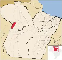 Localização de Juruti no Pará