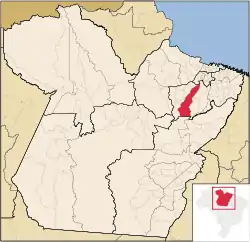 Localização Moju no Pará