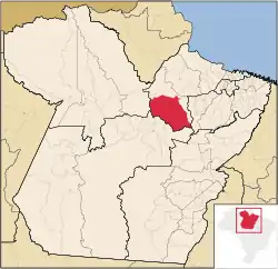 Localização de Portel no Pará