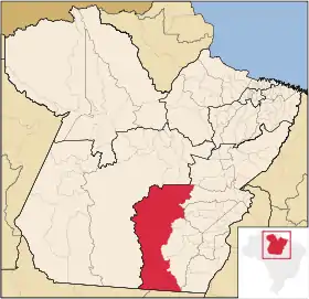 Localização de São Félix do Xingu no Pará