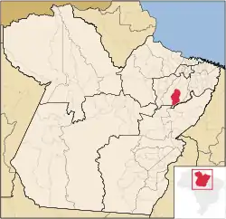 Localização de Tailândia no Pará