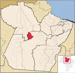 Localização de Uruará no Pará