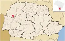 Localização de Alto Piquiri no Paraná