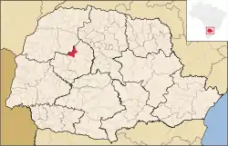 Localização de Araruna no Paraná