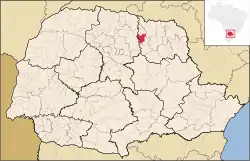 Localização de Assaí no Paraná