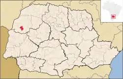 Localização de Cafezal do Sul no Paraná