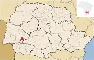 Localização de Catanduvas no Paraná