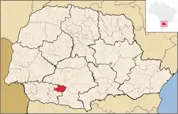 Localização de Chopinzinho no Paraná