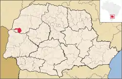 Localização de Iporã no Paraná