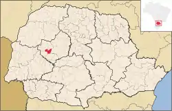 Localização de Juranda no Paraná