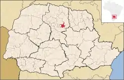 Localização de Marilândia do Sul no Paraná