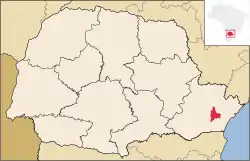 Localização de Morretes no Paraná