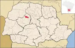 Localização de Peabiru no Paraná