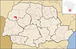 Localização de Perobal no Paraná