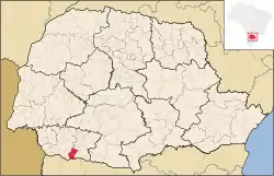 Localização de Renascença no Paraná