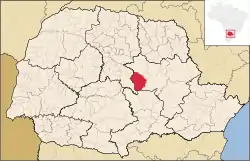 Localização de Reserva no Paraná