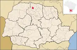 Localização de Santa Fé no Paraná