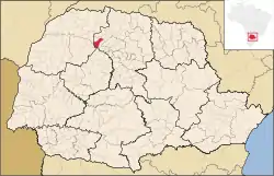 Localização de São Jorge do Ivaí no Paraná