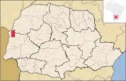 Localização de Terra Roxa no Paraná