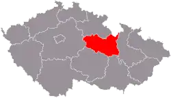 Localização de Pardubice na República Checa