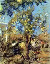 Coletando Maçãs, 1918, pastel sobre papel