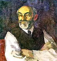 Mikhail Gershenzon, 1917, óleo sobre tela